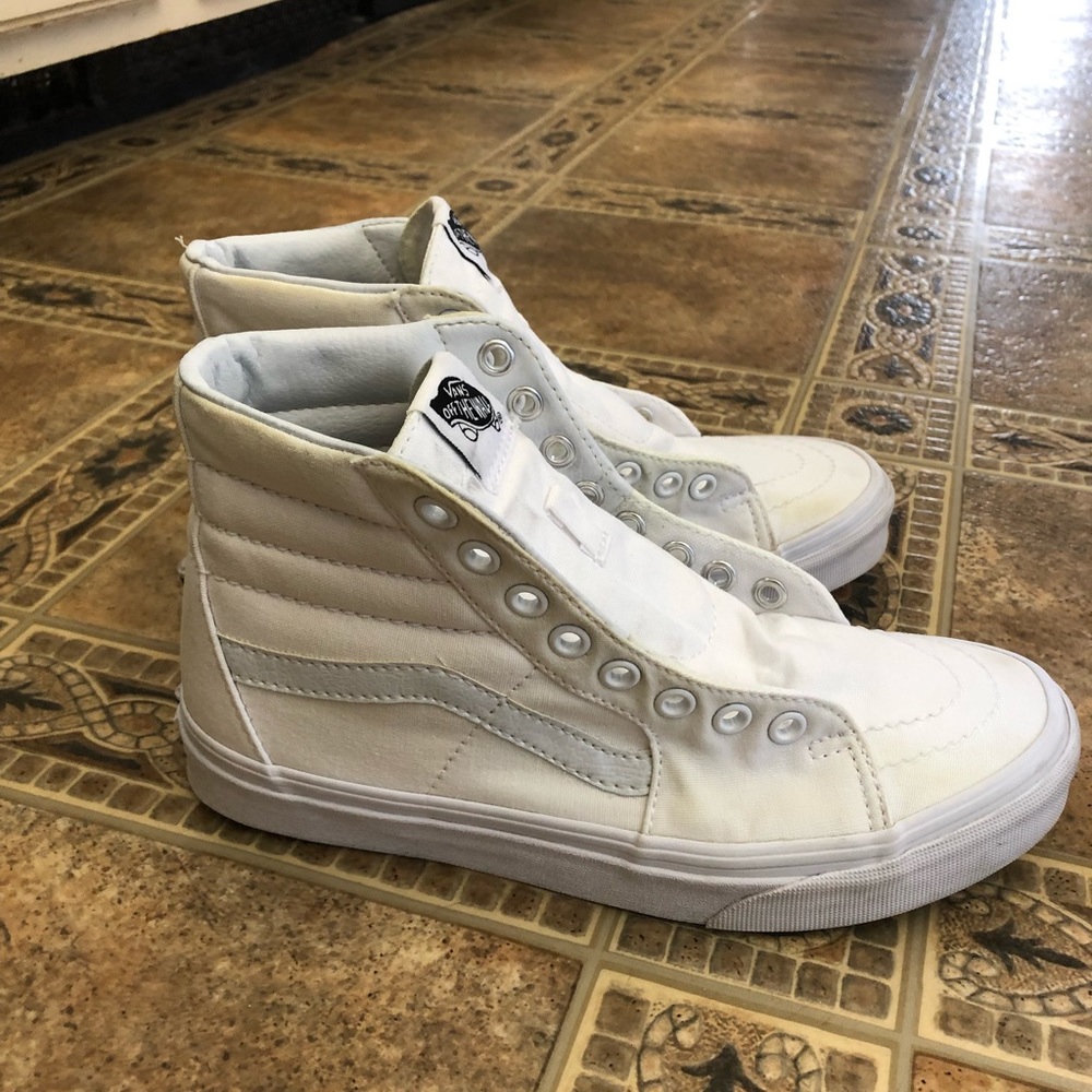 white high top vans